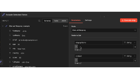 Creating expressions in the UI